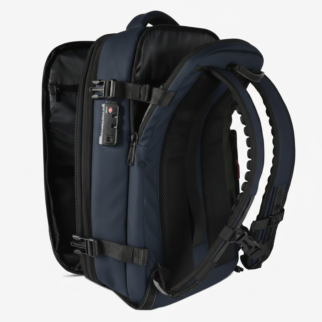 AirClos - Sac à dos cabine extensible 36 → 55L – Compression sous vide intégrée