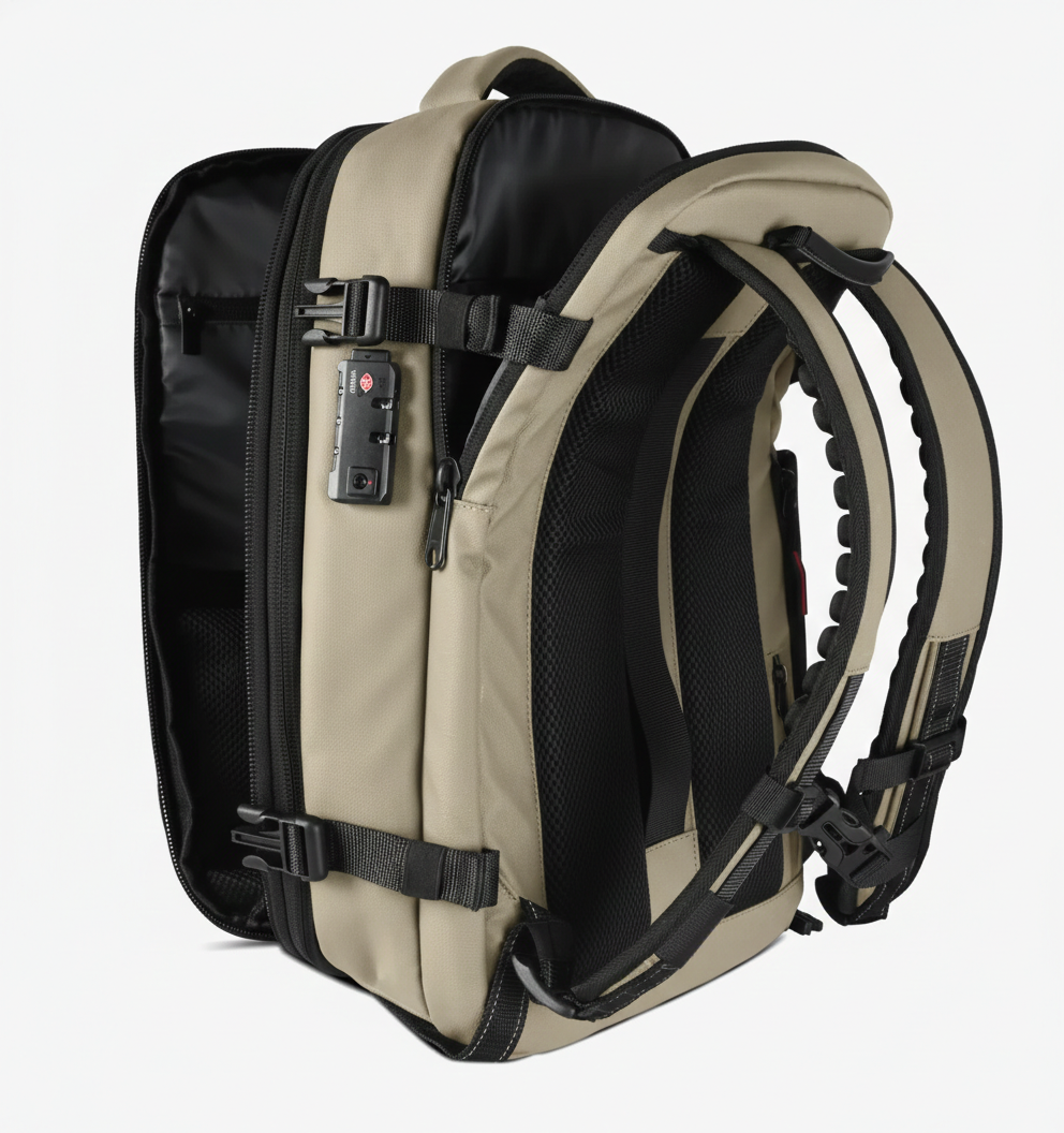 AirClos - Sac à dos cabine extensible 36 → 55L – Compression sous vide intégrée